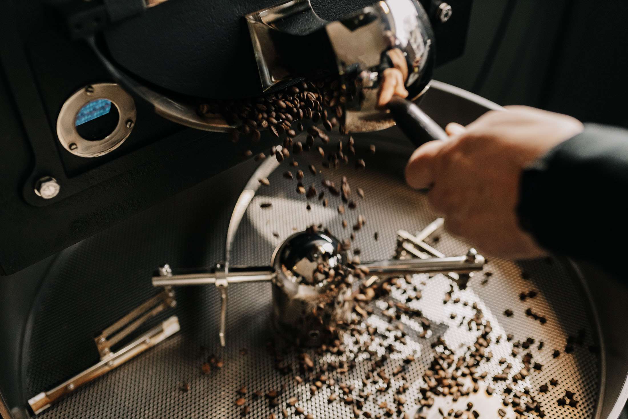 Vers gebrande koffiebonen